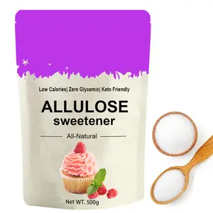 Keto sweetener Allulose Calorie-free Natural Sugar Replacement monkfruit Allulose/ Non gmo Allulose sweetener / Allulose powder