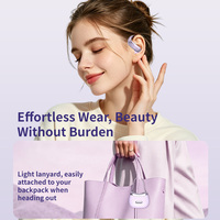 Mini écouteurs sans fil à oreille ouverte, style sac à main, portables et luxueux pour femme