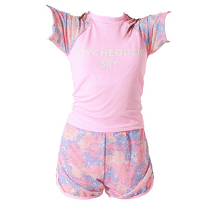 Traje de baño para niñas de una pieza, color rosa, azul lago, UPF 30, de secado rápido, para edades de 3 a 11 años - Product Image 3