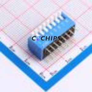 DP-08BP DIP Switch Through hole Component (THT) Switch Piano Key 8 2.54mm Blue - Product Image 1