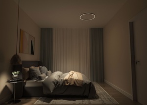 Dia.600mm thông minh <span class=keywords><strong>Dimmable</strong></span> <span class=keywords><strong>LED</strong></span> phản ánh ánh sáng vòng duy nhất ánh sáng Trần ZigBee ứng dụng điều khiển lý tưởng cho chiếu sáng nhà - Product Image 4