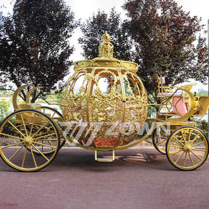 Королевская Свадебная коляска Золушки, конная, тыквенная, королевская повозка, карета для лошадей - Product Image 5