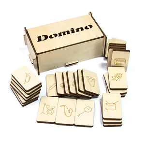 High Quality Laser Cut Servicer Montessori Music Gift Kids Wooden Domino Percussion Instrument Musical Toy Made In China