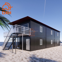 Casa Contenedor Modular Económica, Cabaña Prefabricada de Acero, Fácil Reubicación, Campamento Temporal para Base de Proyectos