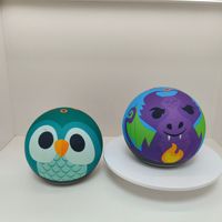 Haut-parleur Bluetooth portable de poche en tissu à motif de dessin animé, mini haut-parleur audio extérieur sans fil TWS avec basses puissantes, idéal comme cadeau