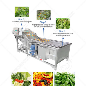 Machine à laver les fruits et légumes verts OCEAN Ultrasonic Olive Bubble Washer Chili Pepper Salad - Product Image 6