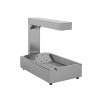 Réchauffeur de frites commercial en acier inoxydable, lampe chauffante alimentaire 1000W, lampe chauffante électrique pour frites, réchauffeur de présentation de frites