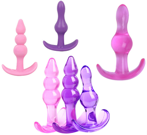 Plug anale in Silicone morbido massaggio alla prostata dilatatore anale Plug dildo per uomo accessori erotici Gay - Product Image 3