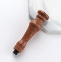 Manche de tampon en bois de bouleau ciré et bois de rose, style colonne romaine vintage, pour tampon à tête métallique en laiton massif pour gaufrage de perles de cire, Fabricant