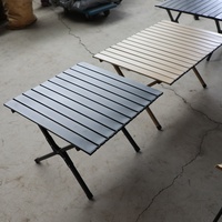 Table pliante en aluminium BONO HONGYI pour cour moderne, ultra-légère, portable, pour camping, pique-nique, barbecue, mobilier d'extérieur