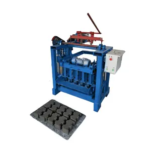 construction tools and equipment KM4-35 Semi-automatic Brick Making Machinery Producing Wavy Interlocking Blocks