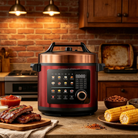 Cuisinière électrique à pression 5L 1000W, pot antiadhésif, multifonction, meilleur prix