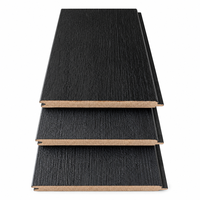 Panneaux muraux en chêne rouge Shou Sugi Ban en gros, revêtement en bois carbonisé, bois de construction massif pour l'architecture commerciale