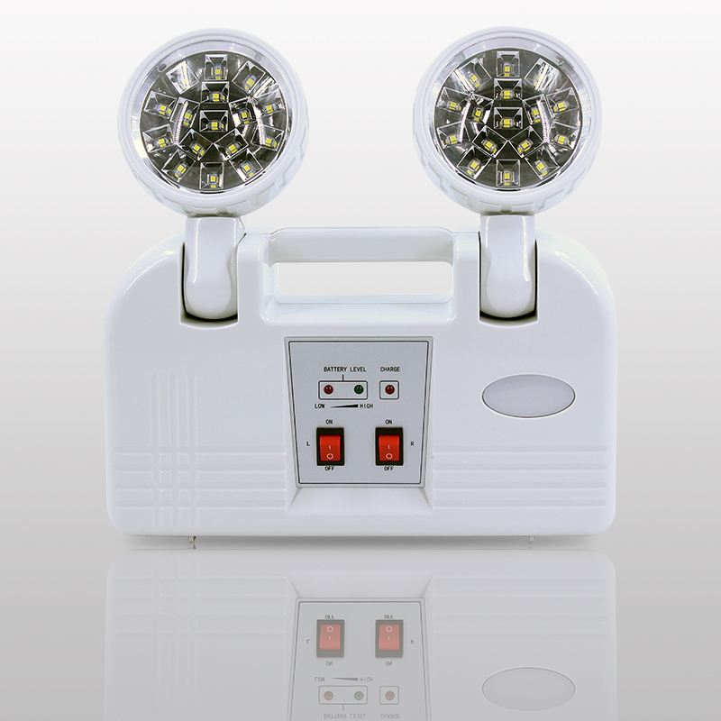 Low Price Approved Battery Lithium Backup 3Hours Rechargeable LED Emergency Twin Spot Tunnel Light Emergency Light