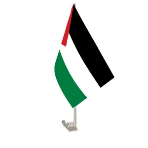 Tongkat Palestina kecil genggam stok tersedia bendera negara nasional Palestina untuk dekorasi pesta acara Festival Internasional