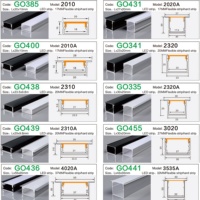 Promotion : Profilé LED linéaire pour plafond en plâtre, 1M, 1.5M, 2M, 3M, Noir et Blanc, avec diffuseur en PC