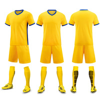 Setelan Jersey dan Celana Pendek Tim Sepak Bola Anak Custom, Kaos Lengan Pendek Dry Fit Unisex, Setelan Training Sepak Bola, Pakaian Olahraga untuk Anak-Anak