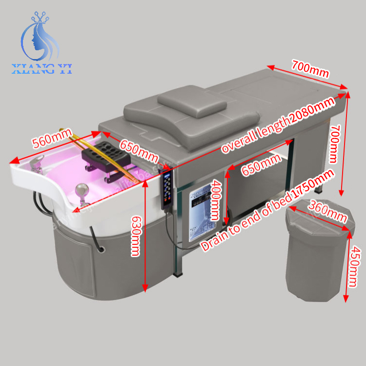 head spa bed ceramic basin plumbed 110v etl