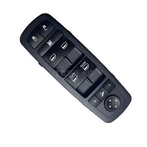 Interrupteur de commande électrique de lève-vitre Dodge 68039806AA 12v Fond noir LED bleu - Product Image 5