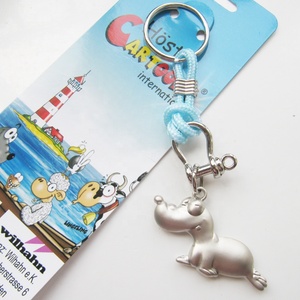 Porte-clés souvenir en alliage de zinc avec <span class=keywords><strong>cordon</strong></span>, design anime 3D personnalisé, serpent, cheval, mouton, oiseau, dessin animé mignon - Product Image 5