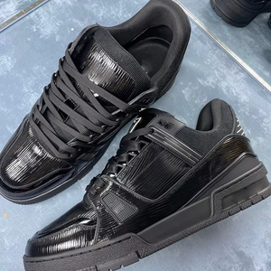 Chaussures de créateur de qualité supérieure, chaussures décontractées en cuir véritable pour hommes, baskets classiques à semelle épaisse pour femmes, chaussures de créateur - Product Image 5