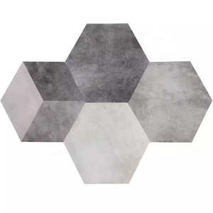 Grande brique hexagonale grise en micro-ciment Tuile hexagonale antique de style industriel nordique 520X600 - Product Image 1