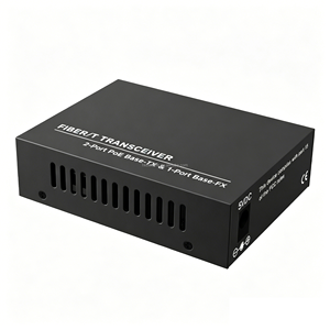 Factory Price 10/100Mbps 2 <b>PoE</b> RJ45 Port & 155Mbps SC Fiber Optic <b>PoE</b> Media Converter 20KM Fiber Transceiver - Product Image 2
