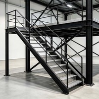Fabricant d'escaliers en acier pour bureaux et villas en plein air, escalier en acier sur mesure expert