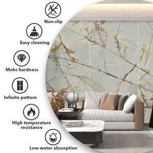 Piastrella in Pietra Sinterizzata Lucida Industriale Effetto Roma 1200*2400*9 per Pareti di <span class=keywords><strong>Cucina</strong></span> e Soggiorno e <span class=keywords><strong>Tavolo</strong></span> Rettangolare - Product Image 3