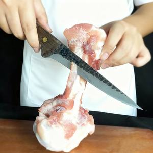 Chef de cocina <span class=keywords><strong>cuchillo</strong></span> para deshuesar de acero inoxidable con mango de madera filete de pescado de acero inoxidable <span class=keywords><strong>cuchillo</strong></span> de carnicero herramienta de corte - Product Image 3