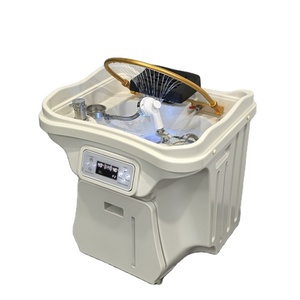 KISEN Precio Mayorista Lavacabezas para Spa con Tanque de Agua Extraíble de 60L, Lavabo para Salón, Tazón para Lavar el Cabello, Mobiliario de Salón con LED - Product Image 1