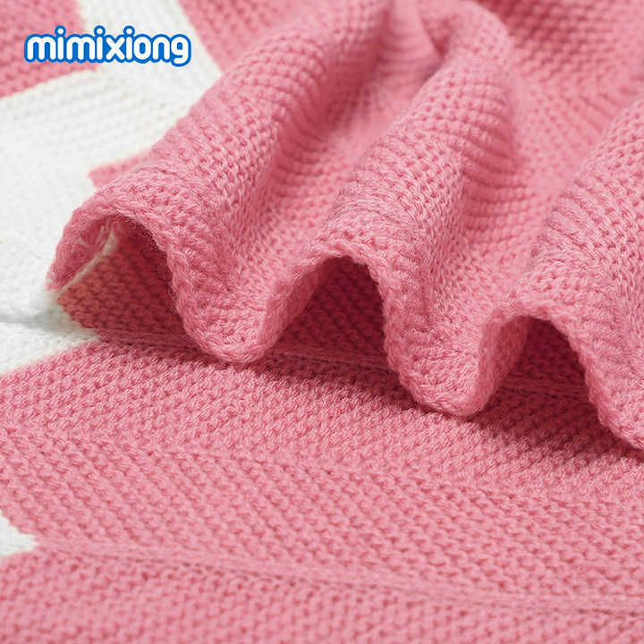 Baby Knitted Super Soft Baby Bedding Blankets Mimixiong