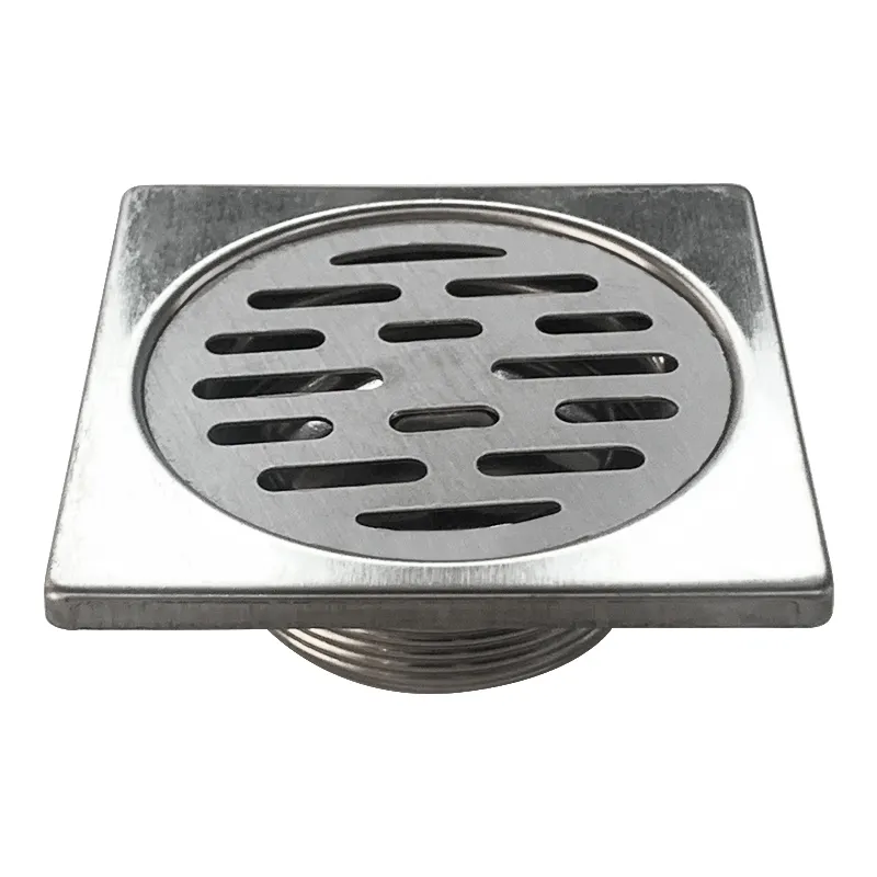 Brushed gold pop up bathroom grate trap heavy ss duty abs conceal shower room floor drain black