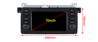 Autoradio Android 14 7 pouces pour BMW Série 3 E46 Stéréo multimédia 318/320/325/330/335 M3 1998-2005 360 Car Play AUTO BT GPS