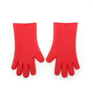 2er-Set benutzer definierte Farbe Ofen handschuh hitze beständige Silikon ofen Mitt Silikon ofen handschuhe für die Küche Kochen BBQ Backen