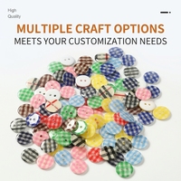 Boutons carrés en résine écologique lavables, à deux trous, à motif à carreaux, pour chemises, vêtements pour bébés, artisanat DIY, vente en gros