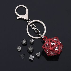 Porte-clés en métal Dragon D&D, cage creuse pour D20, mini-ensemble de dés polyédriques pour TTRPG, Dungeons and Dragons, vente en gros - Product Image 2