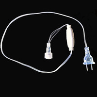 Accessoires pour guirlandes lumineuses LED : Prise de tension temporisée en plastique transparent avec télécommande et redresseur stabilisateur, vente en gros