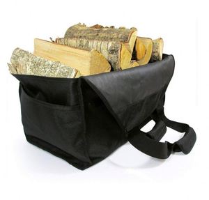 Free Sample The Ultimate <b>Log</b> Carrier - 2 Handles, Heavy Duty, <b>Standing</b>, Waterproof, Lined Firewood Tote Bag - Perfect For - Product Image 6