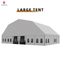 Tente d'événement à toit courbé en aluminium, chapiteau temporaire pour concerts et sports en plein air avec couverture en PVC