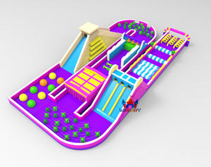 Carrera de obstáculos ciclónica giratoria Carnival <span class=keywords><strong>Ride</strong></span> <span class=keywords><strong>The</strong></span> Biggest carrera de obstáculos inflable - Product Image 2