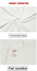 Summer Clothes High Quality 230Gsm Black Heavy Cotton Short Sleeve Plain Solid Color <b>Drop</b> Shoulder Us Plus Size Tshirt for Men - Product Image 6