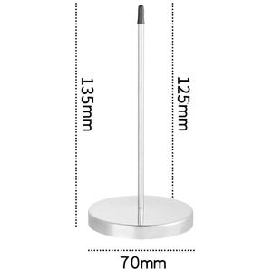Soporte portátil para recibos, soporte de metal sólido con punta para facturas, recibos, notas, votos, accesorio de escritorio de oficina - Product Image 6