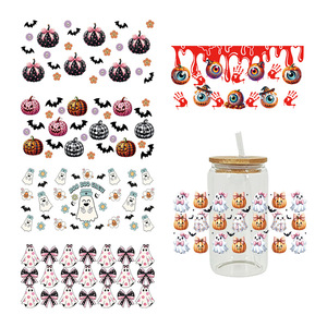 Transferts DTF féériques pour gobelets de 16 oz, motifs Citrouille Foncée, Boule de Noël, UV, Décorations de tasses DTF, Fleurs, <span class=keywords><strong>Horreur</strong></span> Sanglante, Autocollants de transfert thermique DTF - Product Image 2