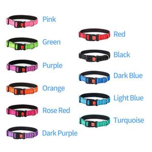 ONESTEP Fabricante al por mayor personalizado ajustable patrón sólido Nylon reflectante perro <span class=keywords><strong>Collar</strong></span> - Product Image 2