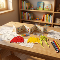 Juguetes Educativos de Nuevo Diseño, Casa de Juegos, Juego de Ropa, Aprende Colores y Formas, Material Plástico, Mejora la Creatividad para Niños