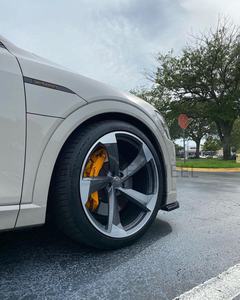 Mingyue การขึ้นรูปใบหน้าเครื่องจักรสีดำสำหรับรถออดี้ <span class=keywords><strong>Q5</strong></span> Q5L Q7 RSQ3 Q8 <span class=keywords><strong>ABT</strong></span> 17 18 19 20 21นิ้ว5X112อลูมิเนียม - Product Image 5