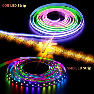 Ws2812b địa chỉ <span class=keywords><strong>COB</strong></span> <span class=keywords><strong>LED</strong></span> Strip bảo hành CE ROHS Giấc Mơ Màu rgbic kỹ thuật số <span class=keywords><strong>LED</strong></span> Strip - Product Image 4