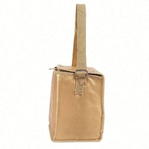 Sac isotherme pliable personnalisé avec logo pour livraison de crème glacée, poisson, fruits de mer et bière, en cuir PU écologique et feuille d'aluminium - Product Image 3