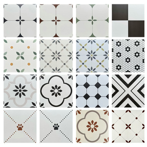 Piastrelle in Porcellana Stile Francese Retrò con Piccoli Fiori, Opache e <span class=keywords><strong>Antiscivolo</strong></span> 600x600mm <span class=keywords><strong>per</strong></span> Villa, Cucina e Bagno - Product Image 1